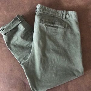 Army green khaki chinos